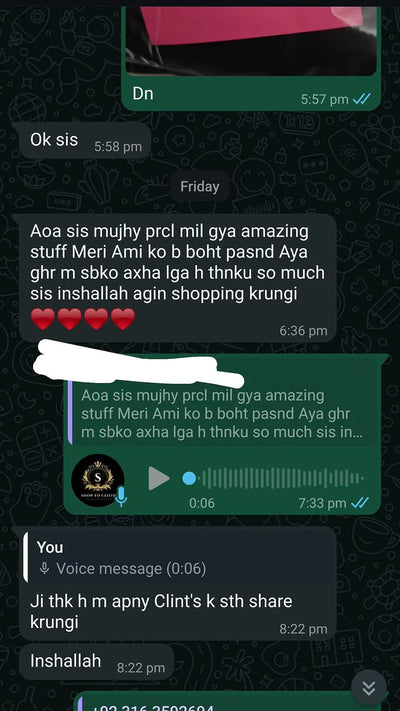 Customer feedback from Customer