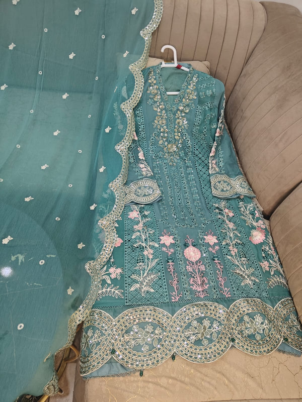 Fancy chiffon 3 piece