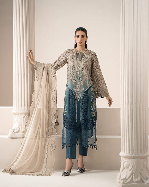 Maria B Chiffon 3piece Fancy suit